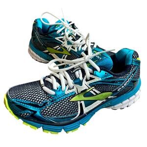 Brooks Ravenna 4 Women's Running Shoes 6.5 Teal Black Lace Up Sneakers